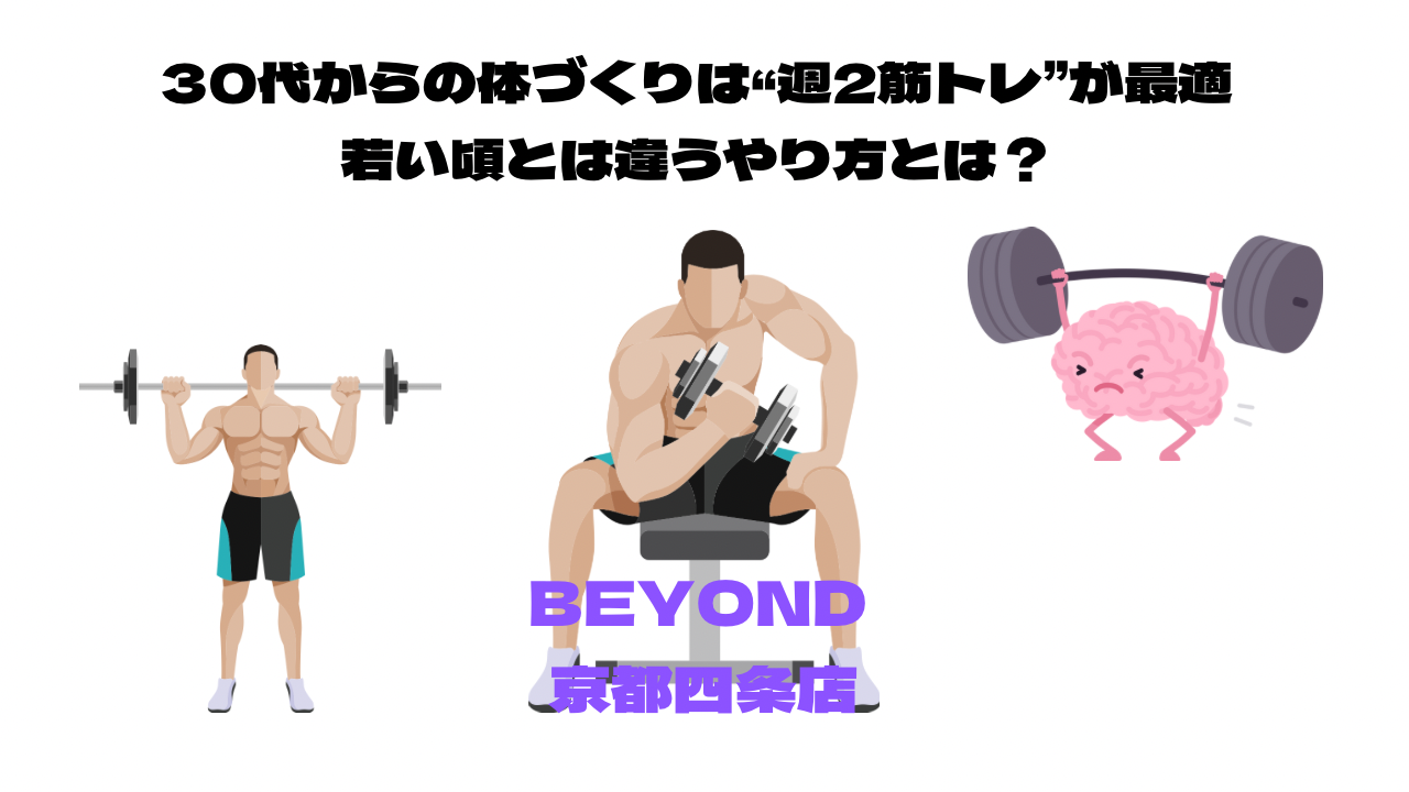 30代からの体づくりは“週2筋トレ”が最適｜若い頃とは違うやり方とは？
